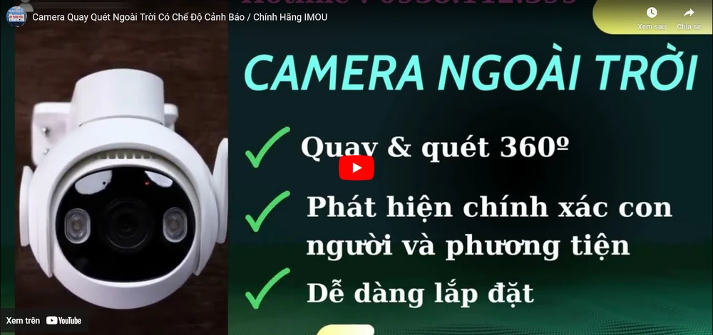 Thông Số Khi Mua Camera Wifi Nên Quan Tâm