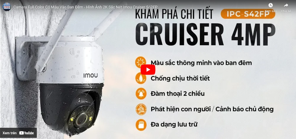 Lắp camera dahua full color sắc nét
