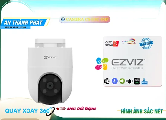 Lắp đặt camera tân phú CS-H8C 2K+ 4MP Camera Wifi Ezviz Giá rẻ