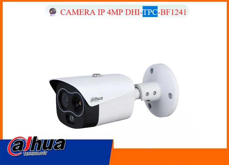 camera nhiệt DHI-TPC-BF1241, camera tầm nhiệt Dahua DHI-TPC-BF1241, camera nhiệt VOx DHI-TPC-BF1241, camera phát hiện khói nhiệt DHI-TPC-BF1241, camera phân loại người xe DHI-TPC-BF1241, camera chống nước IP67 DHI-TPC-BF1241, camera nhiệt có Micro SD 256GB DHI-TPC-BF1241