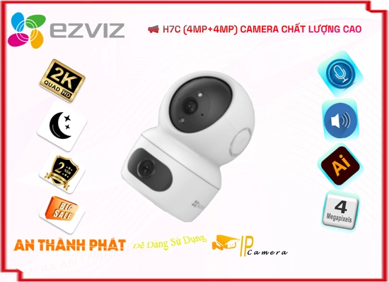 Lắp đặt camera tân phú H7C (4MP+4MP) Camera Wifi Ezviz