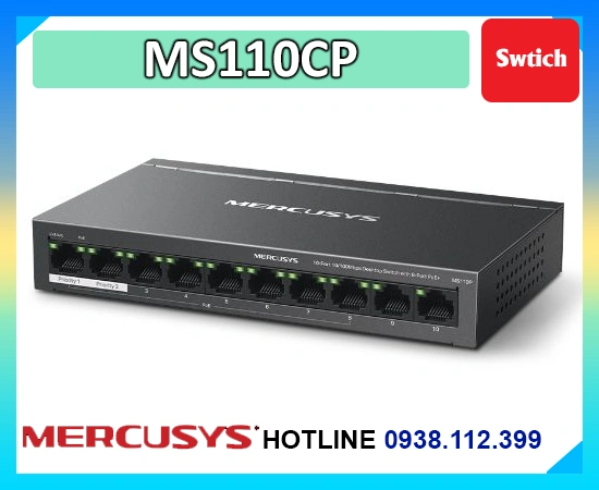 Lắp đặt camera Swtich Mercusys MS110CP