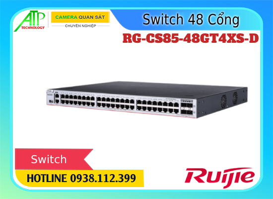 Lắp đặt camera Switch Ruijie RG-CS85-48GT4XS-D