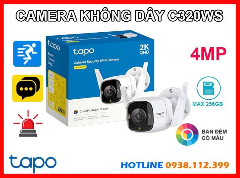 Lắp đặt camera Tapo C320WS Camera IP Wifi Không Dây