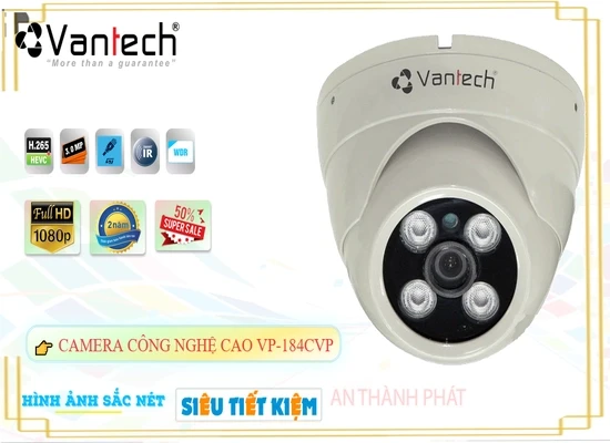 Lắp đặt camera tân phú VP-184CVP VanTech Thiết kế Đẹp