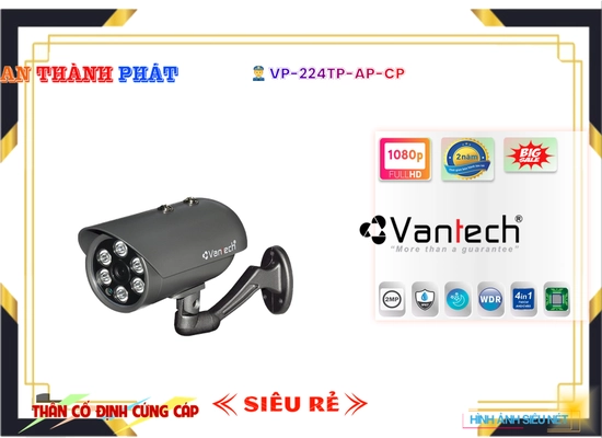 Lắp đặt camera tân phú VP-224TP|AP|CP Camera VanTech Giá rẻ
