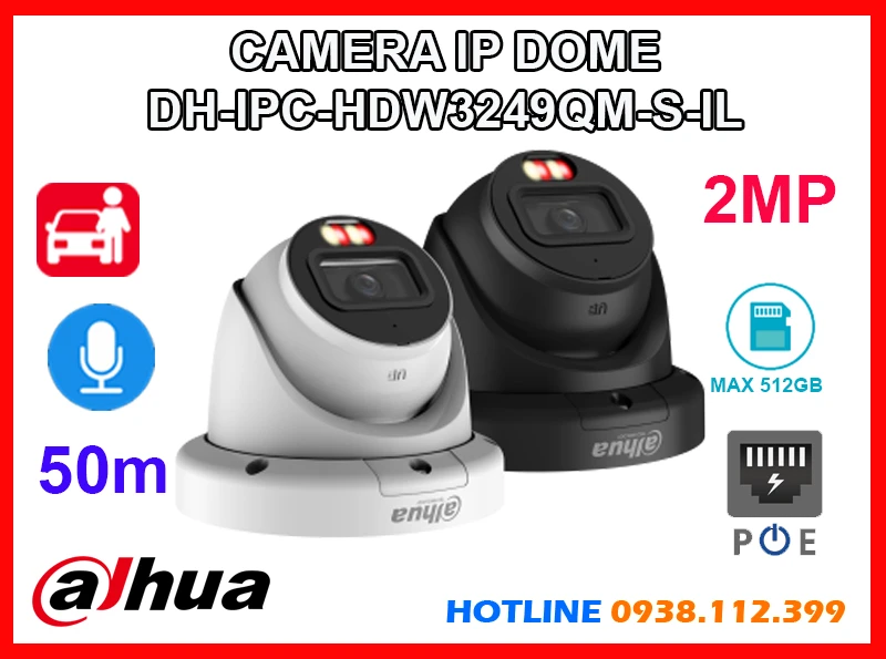 Lắp đặt camera Camera IP Dahua DH-IPC-HDW3249QM-S-IL (2MP)