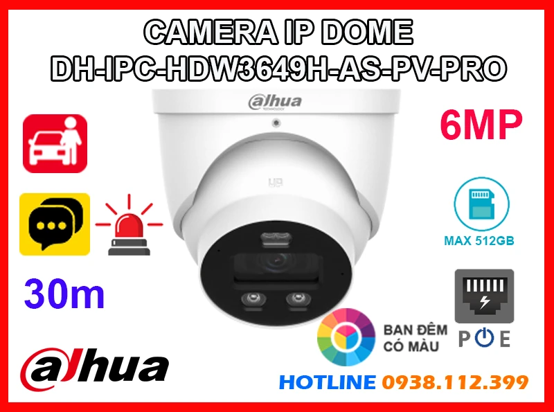 Lắp đặt camera Camera Dahua DH-IPC-HDW3649H-AS-PV-PRO
