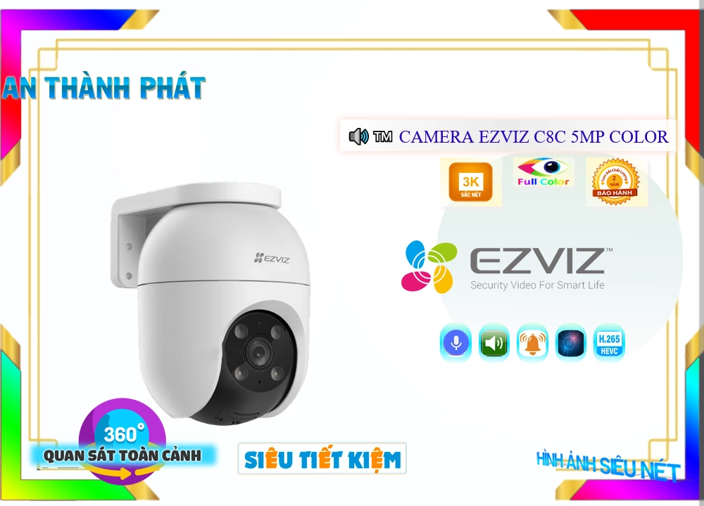 Camera C8C 5MP Color Chức Năng Cao Cấp Camera C8C 5MP Color Chức Năng Cao Cấp