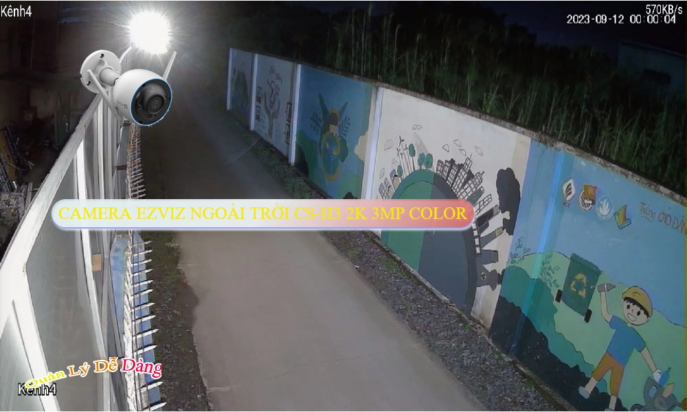 CS-H3 2K 3MP Color Camera IP Wifi Wifi Ezviz Công Nghệ Mới CS-H3 2K 3MP Color Camera IP Wifi Wifi Ezviz Công Nghệ Mới