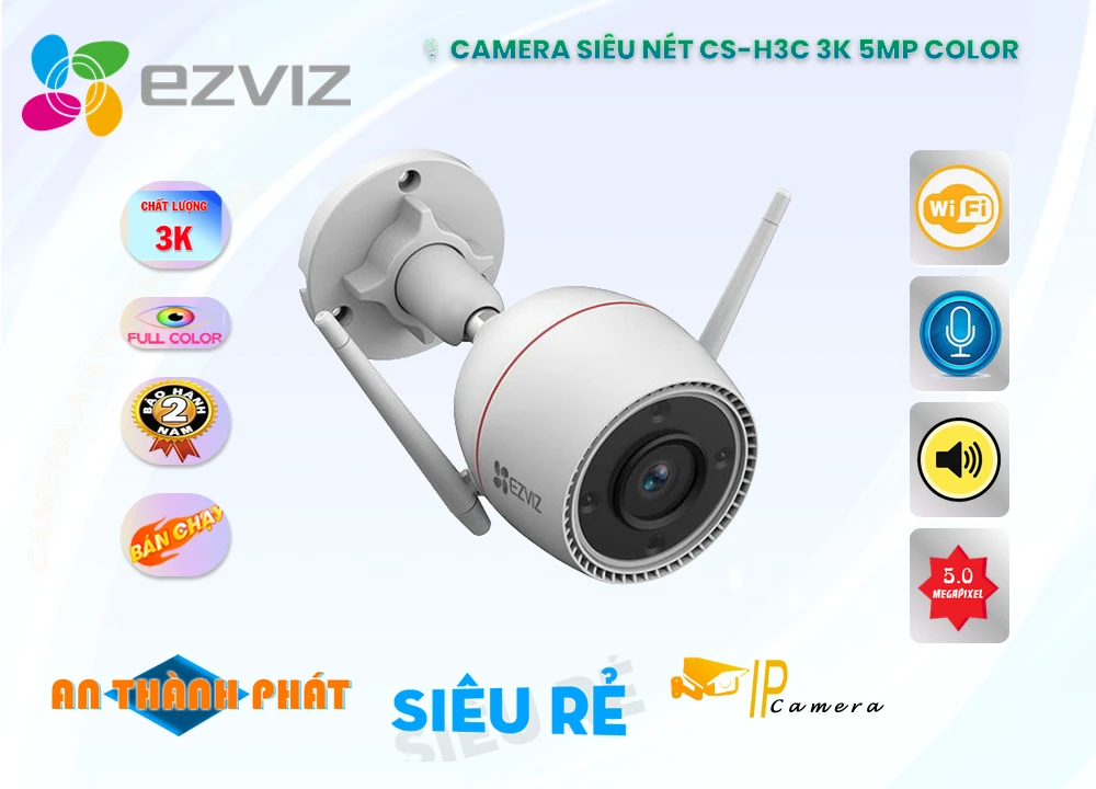Camera Wifi Ezviz CS-H3c-R100-1J5WKFL Camera Wifi Ezviz CS-H3c-R100-1J5WKFL