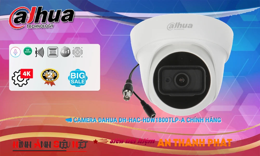 DH-HAC-HDW1800TLP-A sắc nét Dahua DH-HAC-HDW1800TLP-A sắc nét Dahua