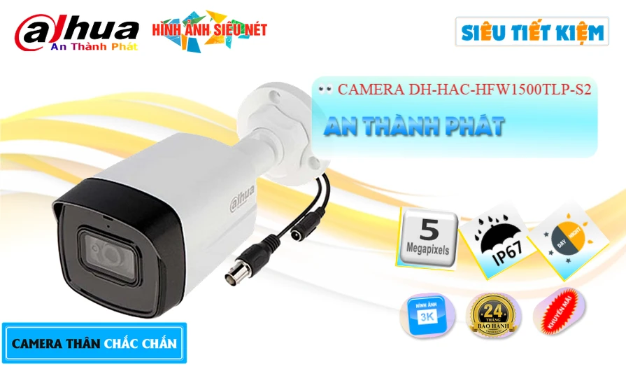 DH-HAC-HFW1500TLP-S2 sắc nét Dahua