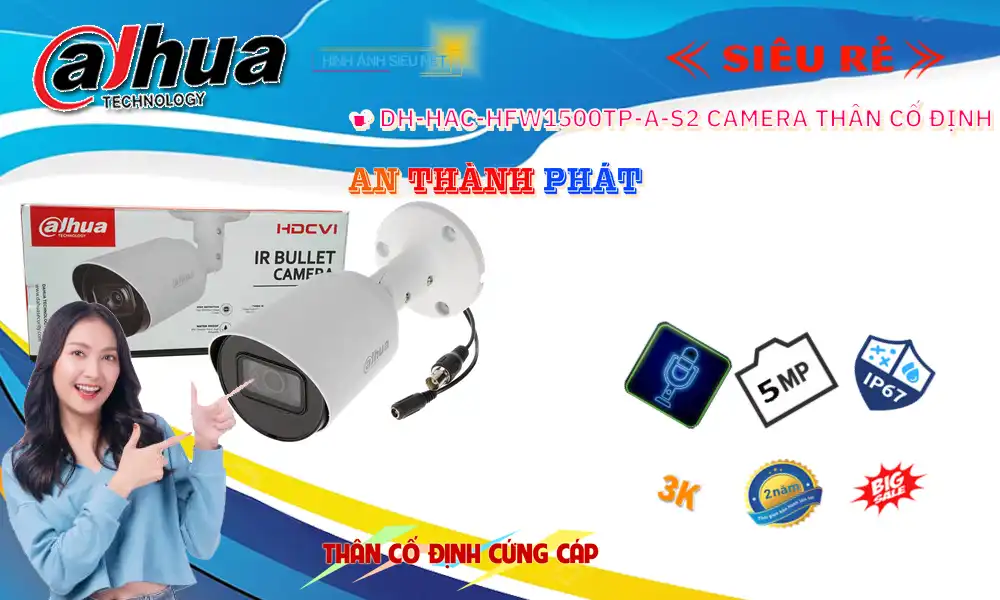 DH-HAC-HFW1500TP-A-S2 sắc nét Dahua DH-HAC-HFW1500TP-A-S2 sắc nét Dahua