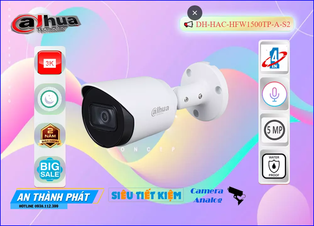 Camera Dahua DH-HAC-HFW1500TP-A-S2 Có Ghi Âm,DH-HAC-HFW1500TP-A-S2 rẻ nhất, Camera quan sát DH-HAC-HFW1500TP-A-S2 Tốt nhất,DH-HAC-HFW1500TP-A-S2 HD Anlog  giá mới nhất,DH-HAC-HFW1500TP-A-S2 Giá Khuyến Mãi,Giá kỹ thuật DH-HAC-HFW1500TP-A-S2 Ultra 4k lite 4.0 megapixel ,Địa Chỉ Bán DH-HAC-HFW1500TP-A-S2,DH-HAC-HFW1500TP-A-S2 rẻ nhất,DH-HAC-HFW1500TP-A-S2 Tốt nhất