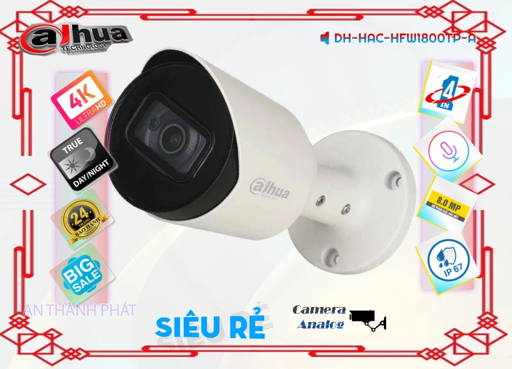 DH-HAC-HFW1800TP-A sắc nét Dahua ➠ DH-HAC-HFW1800TP-A sắc nét Dahua ➠