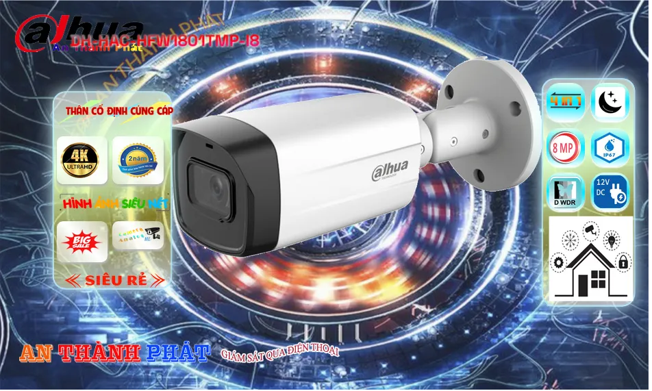 DH-HAC-HFW1801TMP-I8 sắc nét Dahua