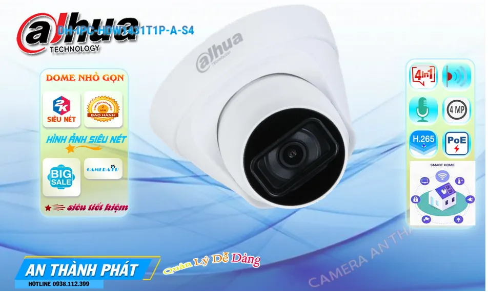 DH-IPC-HDW1431T1P-A-S4 sắc nét Dahua