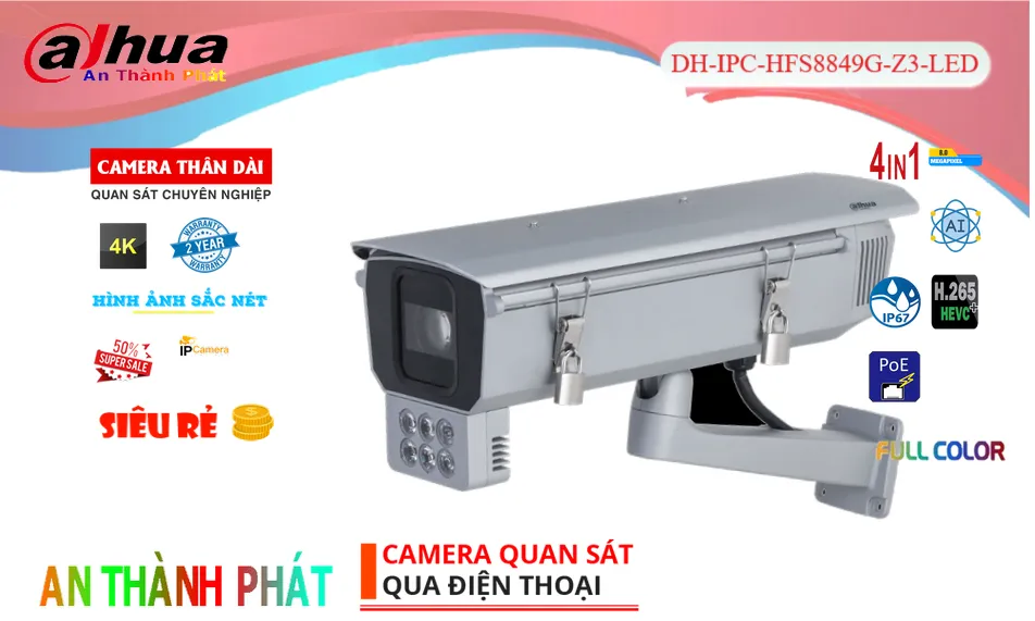 DH-IPC-HFS8849G-Z3-LED sắc nét Dahua ➠ DH-IPC-HFS8849G-Z3-LED sắc nét Dahua ➠