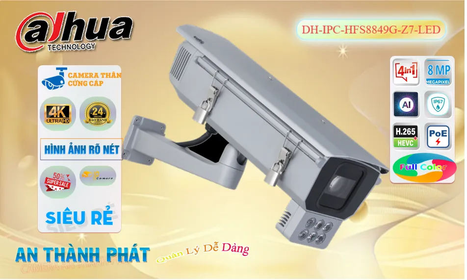 DH-IPC-HFS8849G-Z7-LED sắc nét Dahua DH-IPC-HFS8849G-Z7-LED sắc nét Dahua
