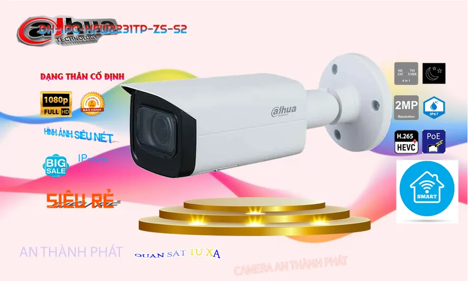 DH-IPC-HFW2231TP-ZS-S2 sắc nét Dahua DH-IPC-HFW2231TP-ZS-S2 sắc nét Dahua