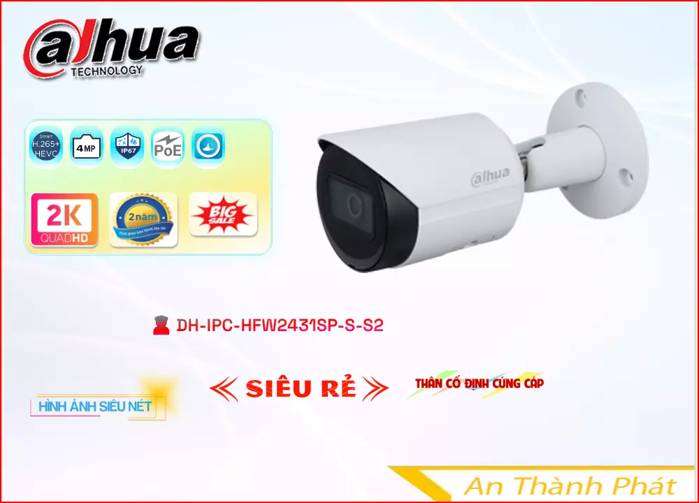thông số kỹ thuatjaj sản phẩm camera dhua DH-IPC-HFW2431SP-S-S2