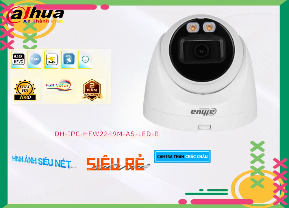 ➠ DH-IPC-HFW2449S-S-LED sắc nét Dahua ➠ DH-IPC-HFW2449S-S-LED sắc nét Dahua