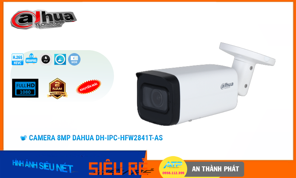 DH-IPC-HFW2841T-AS Sắc Nét Dahua DH-IPC-HFW2841T-AS Sắc Nét Dahua