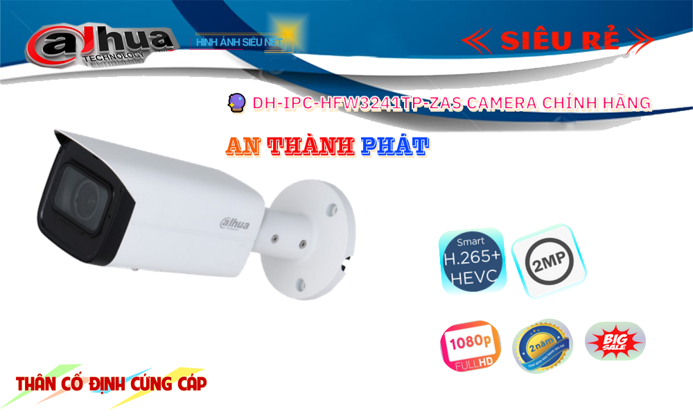DH-IPC-HFW3241TP-ZAS sắc nét Dahua