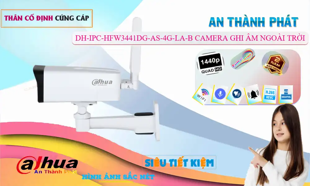 DH-IPC-HFW3441DG-AS-4G-LA-B sắc nét Dahua
