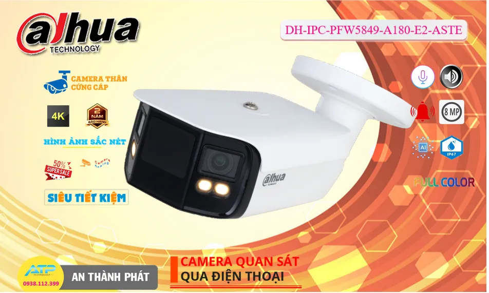 DH-IPC-PFW5849-A180-E2-ASTE sắc nét Dahua DH-IPC-PFW5849-A180-E2-ASTE sắc nét Dahua