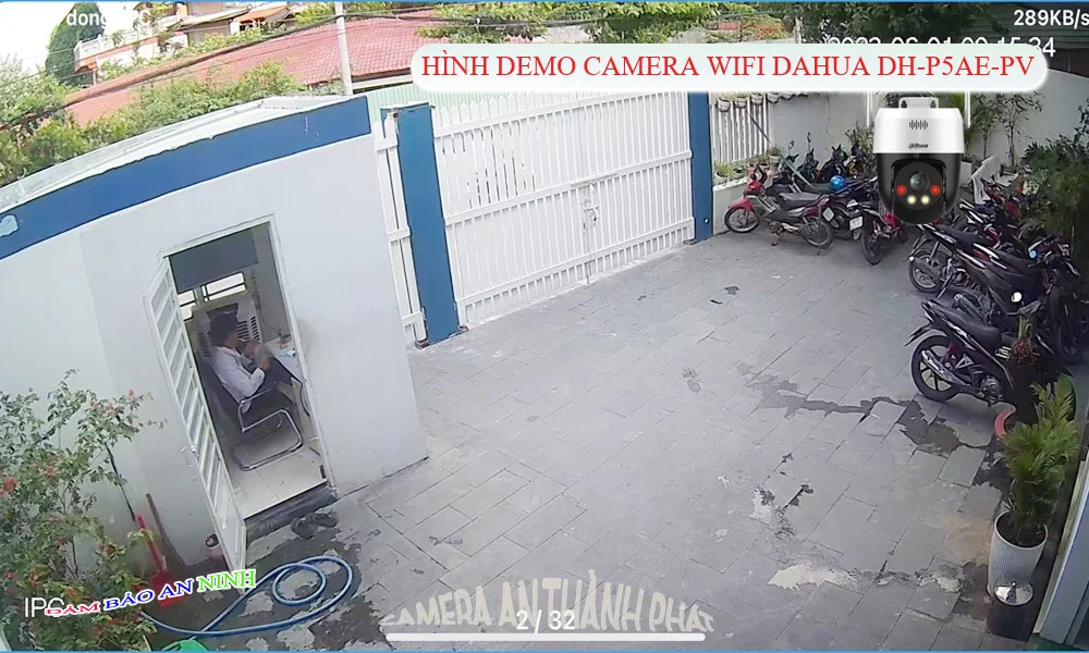 DH-P5AE-PV Không Dây được Thiết kế Tích hợp báo động khi có chuyển động Camera Giá Rẻ Dahua
