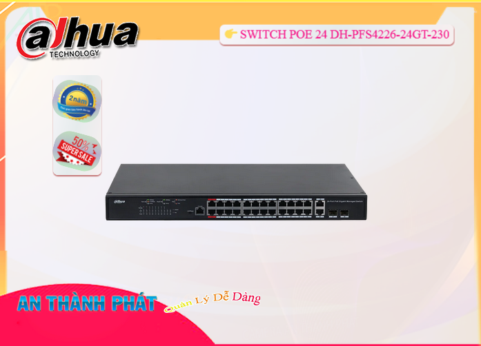 Dahua DH-PFS4226-24GT-230 Dahua DH-PFS4226-24GT-230