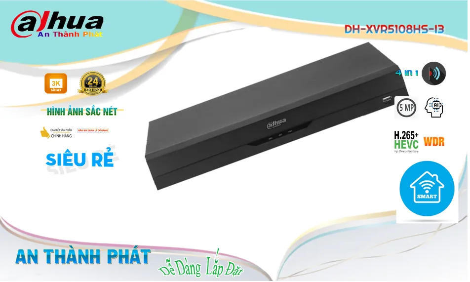 DH-XVR5108HS-I3 sắc nét Dahua