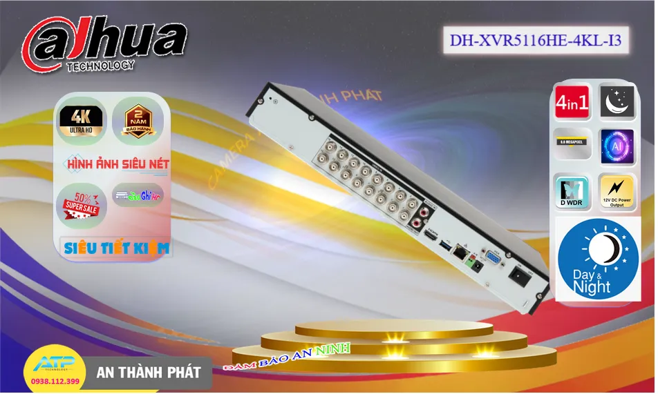 DH-XVR5116HE-4KL-I3 sắc nét Dahua ➠ DH-XVR5116HE-4KL-I3 sắc nét Dahua ➠