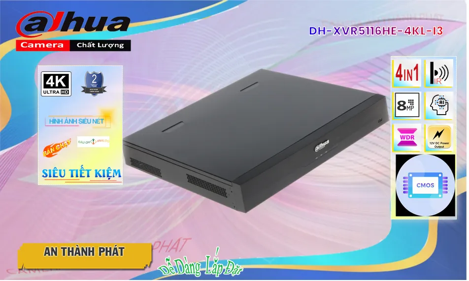DH-XVR5116HE-4KL-I3 sắc nét Dahua ➠ DH-XVR5116HE-4KL-I3 sắc nét Dahua ➠