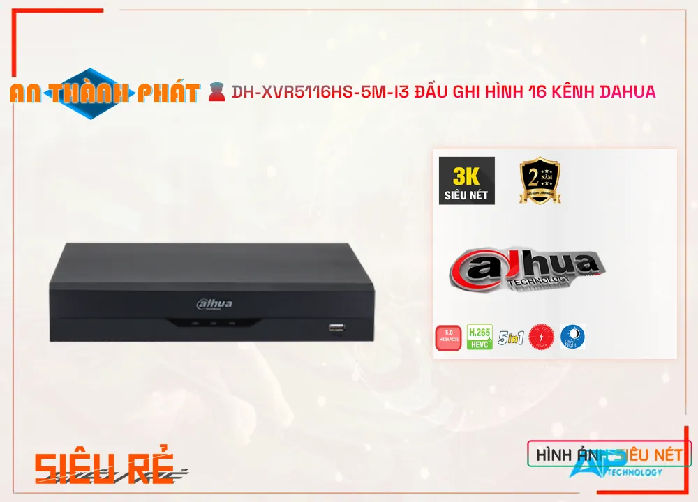 phân phối DH-XVR5116HS-5M-I3,DH-XVR5116HS-5M-I3 Chất Lượng,Bán rẻ DH-XVR5116HS-5M-I3,Giá Bán DH-XVR5116HS-5M-I3,DH-XVR5116HS-5M-I3 Giá rẻ nhất,DH-XVR5116HS-5M-I3 giá mới nhất,Đầu Ghi Hình Dahua DH-XVR5116HS-5M-I3,Dahua DH-XVR5116HS-5M-I3,DH-XVR5116HS-5M-I3