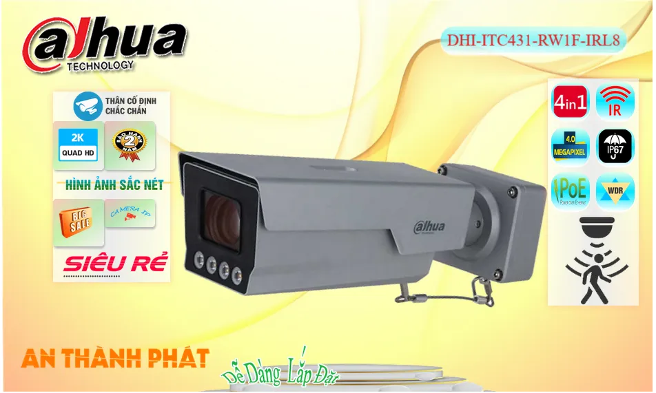 DHI-ITC431-RW1F-IRL8 sắc nét Dahua DHI-ITC431-RW1F-IRL8 sắc nét Dahua