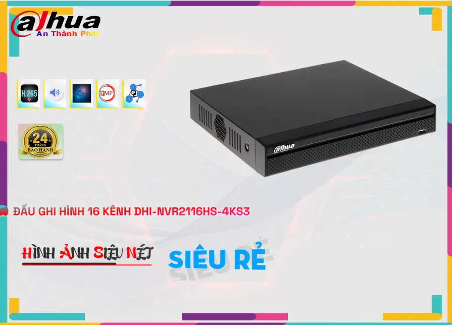 Đầu Thu KTS Dahua DHI-NVR2116HS-4KS3 Giá rẻ Đầu Thu KTS Dahua DHI-NVR2116HS-4KS3 Giá rẻ