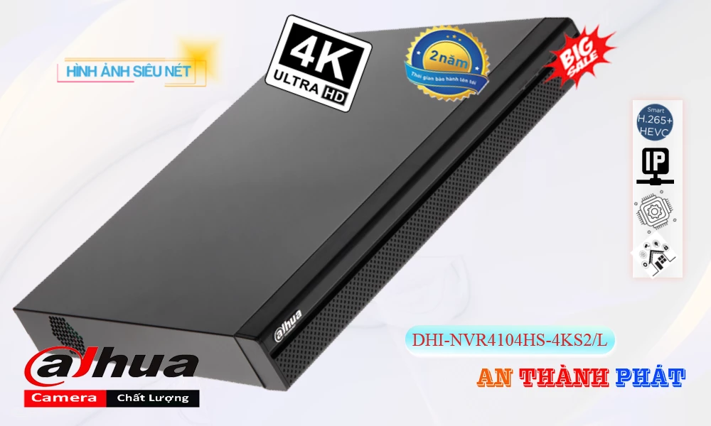 DHI-NVR4104HS-4KS2-L sắc nét Dahua