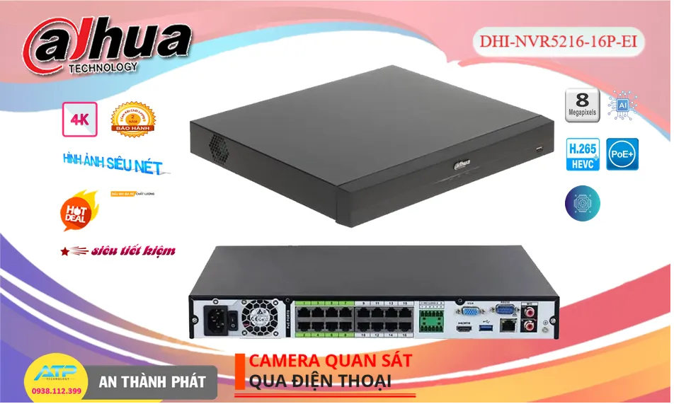 DHI-NVR5216-16P-EI sắc nét Dahua DHI-NVR5216-16P-EI sắc nét Dahua