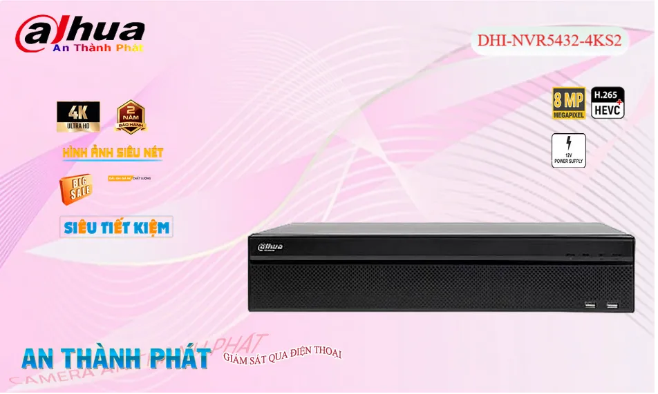 DHI-NVR5432-4KS2 sắc nét Dahua