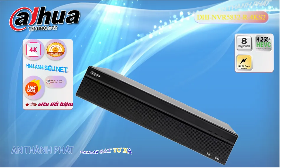 DHI-NVR5832-R-4KS2 sắc nét Dahua