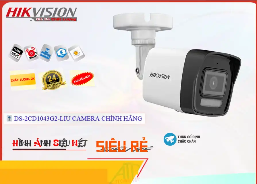 Camera DS-2CD1043G2-LIU Hikvision,Giá DS-2CD1043G2-LIU,DS-2CD1043G2-LIU giá kỹ thuật,Bán rẻ ,Phân Phối Sỉ  Camera quan sát ,Công ty bán DS-2CD1043G2-LIU Ip POE sắc nét ,DS-2CD1043G2-LIU Giá rẻ nhất,Giá Bán DS-2CD1043G2-LIU,DS-2CD1043G2-LIU Giá Thấp Nhất,DS-2CD1043G2-LIU bán rẻ
