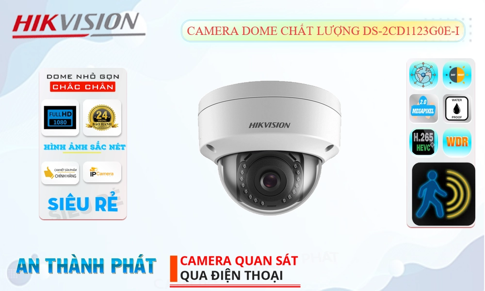 Camera Công Nghệ POE DS-2CD1123G0E-I Hikvision Camera Công Nghệ POE DS-2CD1123G0E-I Hikvision