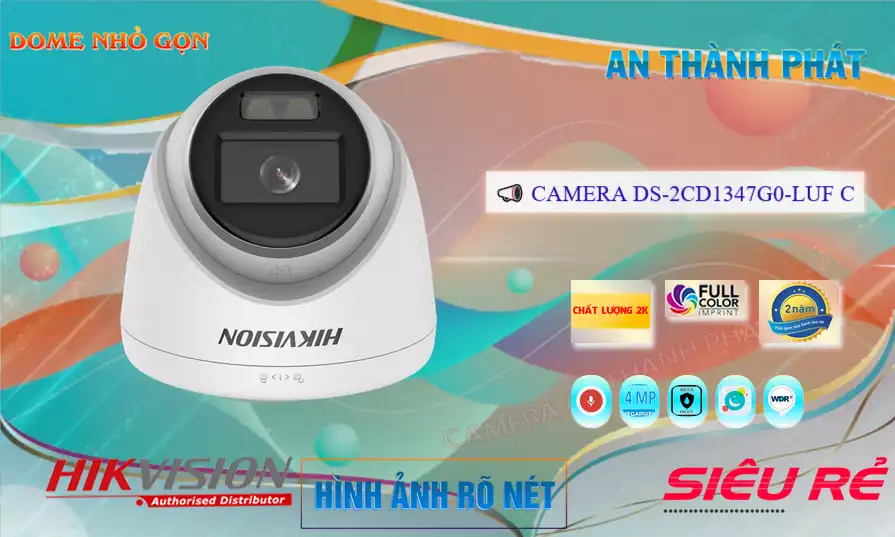 DS-2CD1347G0-LUFC sắc nét Hikvision