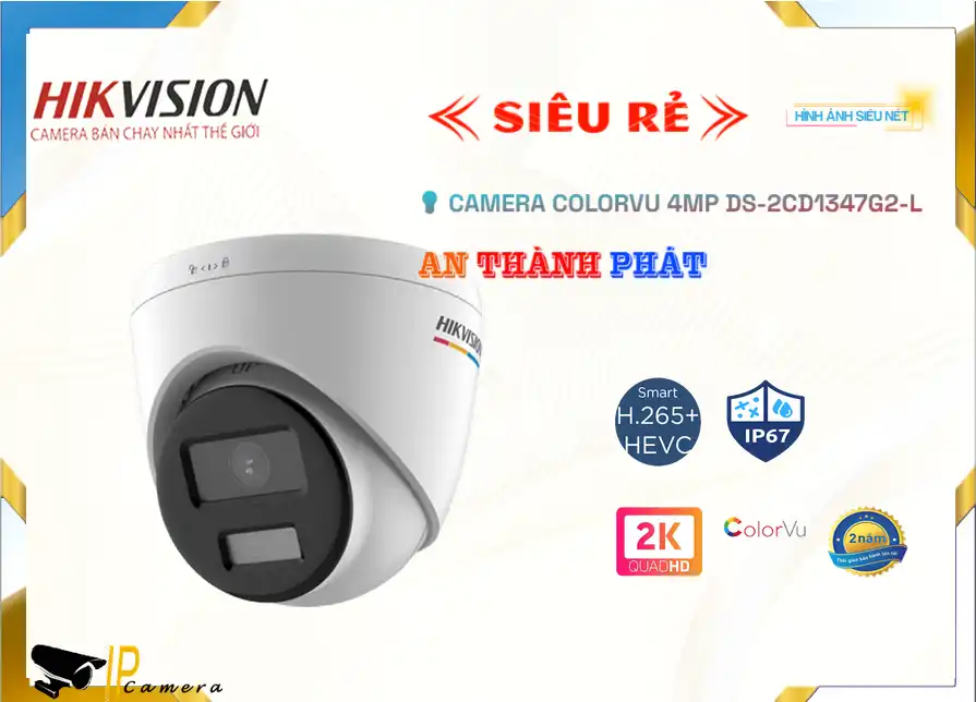 DS-2CD1347G2-L sắc nét Hikvision DS-2CD1347G2-L sắc nét Hikvision