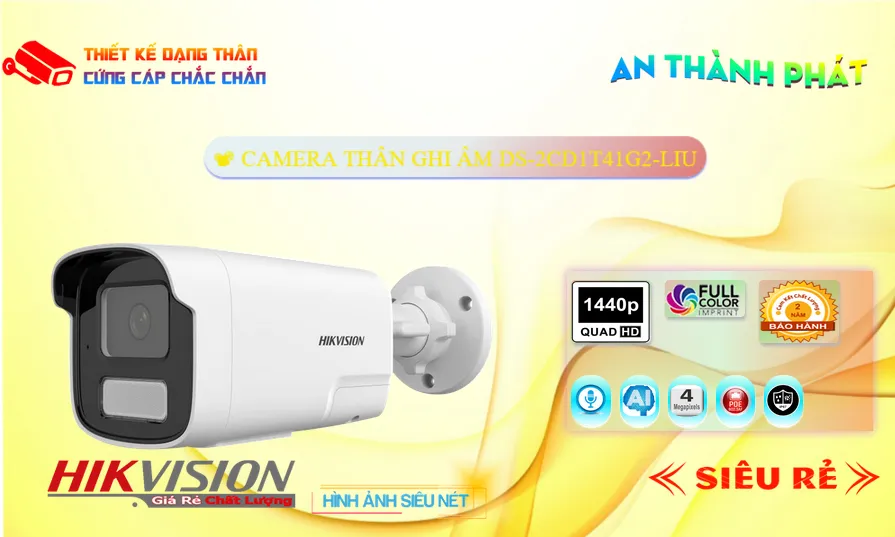 Camera Hikvision DS-2CD1T41G2-LIU