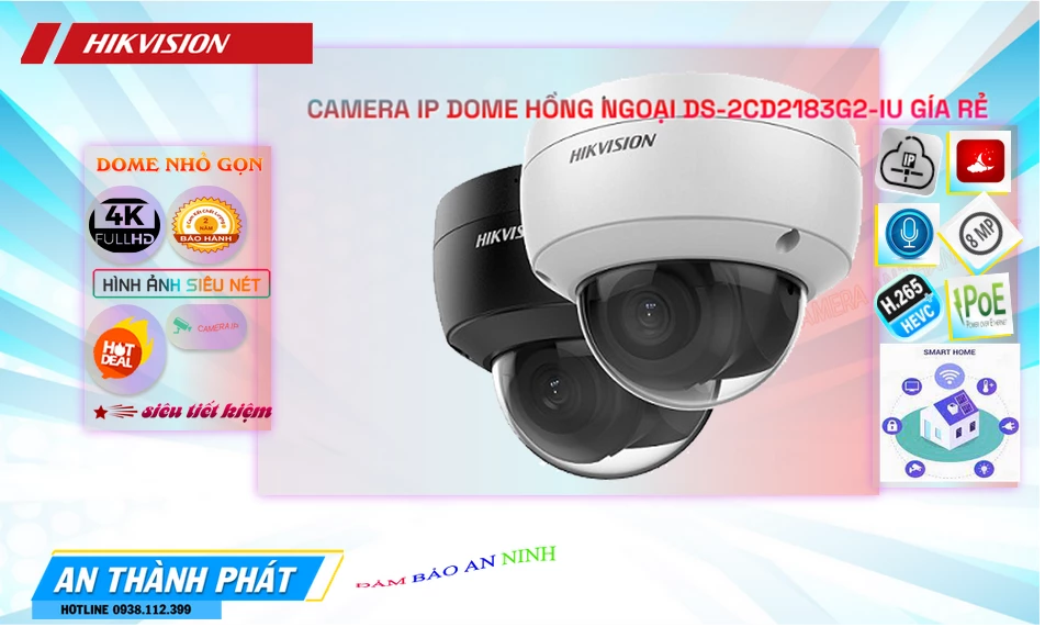 DS-2CD2183G2-IU sắc nét Hikvision DS-2CD2183G2-IU sắc nét Hikvision