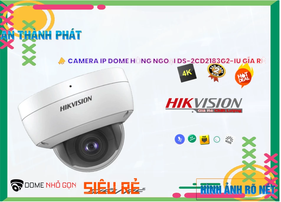 DS-2CD2183G2-IU sắc nét Hikvision DS-2CD2183G2-IU sắc nét Hikvision